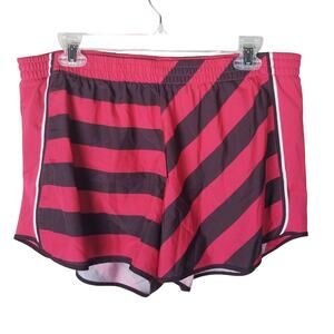 Nike Dri-Fit Womens Running Shorts Striped Size XL Sporty Activewear Athletic